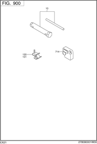 Accessories Label Diagram and Parts List for EX210D41010 EX210 Subaru Engine
