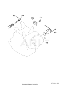 770 Oil Sensor Diagram and Parts List for EX270D10230  Subaru Engine