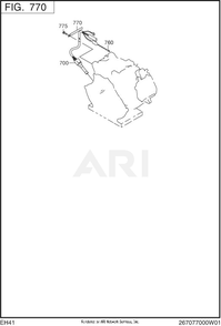 770 Electric Device Diagram and Parts List for EH410YD1004  Subaru Engine