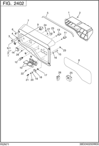 Control Box Diagram and Parts List for RGN71118500 RGN7100E Subaru Generator