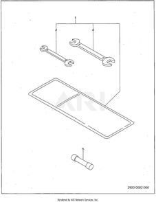 2900 Accessory Diagram and Parts List for RD330017640  Subaru Generator