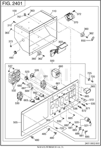 Part Location Diagram of 393-40651-08 Subaru Hour Meter