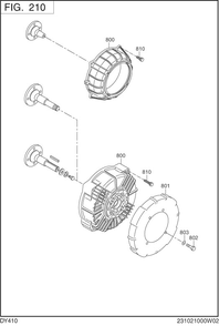 Crankshaft,piston Group Diagram and Parts List for DY410YD2600 DY410 Subaru Engine