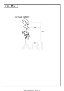 315 Intake And Exhaust Diagram and Parts List for 170DT1111  Subaru Engine