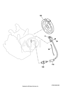 700 Ignition Diagram and Parts List for EX170DM2611  Subaru Engine