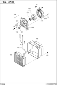 Generator Diagram and Parts List for RAS32016511 RG3200iSE Subaru Generator