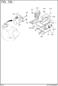 Electric Device Diagram and Parts List for EX170DS5080 EX170 Subaru Engine