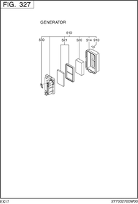 Intake Exhaust Diagram and Parts List for EX170DZ0010 EX170 Subaru Engine
