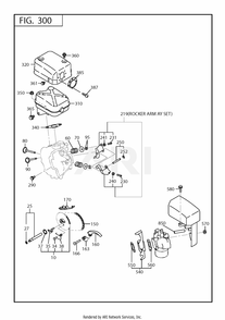 300 Intake And Exhaust Diagram and Parts List for 170DT1111  Subaru Engine