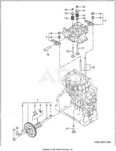 Part Location Diagram of 237-16008-01 Subaru Stem Seal