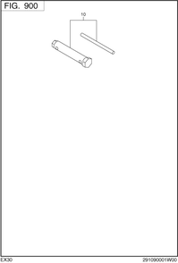 Accessories Label Diagram and Parts List for EX300DS2070 EX300 Subaru Engine