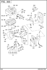 Part Location Diagram of 20B-30102-H2 Subaru Muffler Un