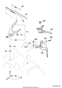 400 Governor Diagram and Parts List for EX400DSM240  Subaru Engine