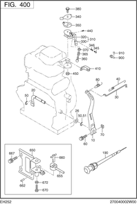 Governor,operation Diagram and Parts List for EH252B02021 EH252 Subaru Engine