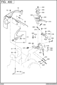 Part Location Diagram of 20B-42302-20 Subaru Governor Lever Assembly