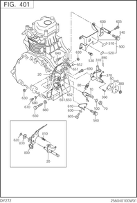 Governor,operate Diagram and Parts List for DY272DD7060 DY272 Subaru Engine