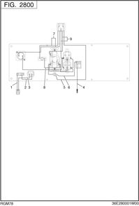 Wire Harness Diagram and Parts List for RGM78016000 RGX7800 Subaru Generator
