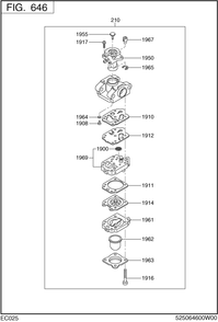 Part Location Diagram of 523-60460-60 Subaru Body AY
