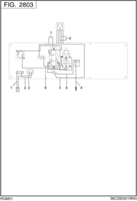 Wire Harness Diagram and Parts List for RGM51016000 RGX5100 Subaru Generator