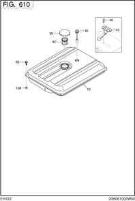 Part Location Diagram of 014-50500-60 Subaru Screw (Counter Head)