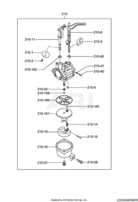 640 Fuel And Lubricant Diagram and Parts List for EE400DSM500  Subaru Engine