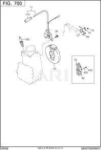 Part Location Diagram of 20F-79430-31 Subaru Ignition Coil Complete
