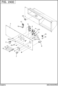Control Box Diagram and Parts List for RGM78016000 RGX7800 Subaru Generator