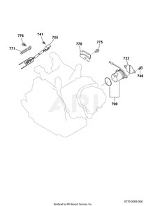770 Electric Device Diagram and Parts List for EX400DS5510  Subaru Engine