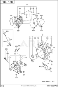 Part Location Diagram of 20B-15001-03 Subaru Gasket(head)