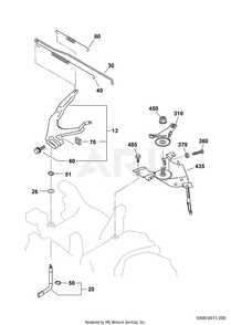 400 Governor Diagram and Parts List for EX400DS5510  Subaru Engine
