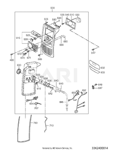 2400 Control Diagram and Parts List for RAS17017000  Subaru Generator