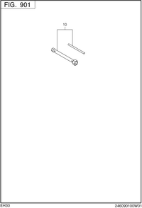 Accessories Label Group Diagram and Parts List for EH300B67010 EH300 Subaru Engine