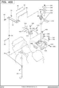 Part Location Diagram of 20K-42801-03 Subaru Rod Spring