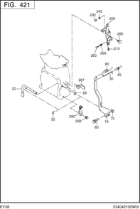 Governor,operation Diagram and Parts List for EY280BSC010 EY280 Subaru Engine
