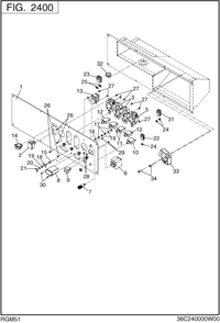 Control Box Diagram and Parts List for RGM51053010 RGX5100 Subaru Generator