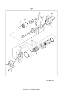 Part Location Diagram of 263-70525-H8 Subaru Shift lever set