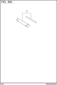 Accessories Label Diagram and Parts List for EE300DSM910 EE300 Subaru Engine