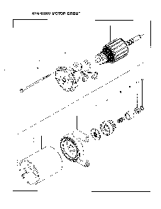 Starting motor group Diagram and Parts List for EH63  Subaru Engine