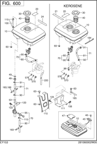 Part Location Diagram of 227-62649-11 Subaru Fuel Pipe Cp
