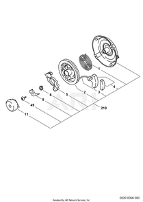 Part Location Diagram of 277-50410-08 Subaru Starter Knob