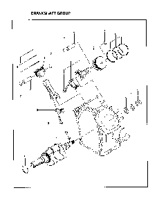 Crankshaft group Diagram and Parts List for EH63  Subaru Engine