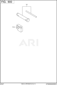 900 Accessory Diagram and Parts List for EX270D50281  Subaru Engine
