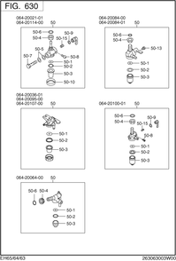 Fuel,lubricant Group Diagram and Parts List for EH650DA2542 EH650 Subaru Engine