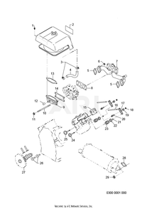 Part Location Diagram of 263-35513-03 Subaru Gasket(In Manifold)