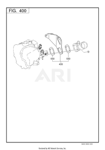 400 Governor Diagram and Parts List for EX400D80051  Subaru Engine