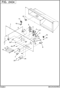 Control Box Diagram and Parts List for RGM51016510 RGX5100E Subaru Generator