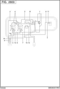 Wire Harness Diagram and Parts List for RGN38016000 RGN3800 Subaru Generator