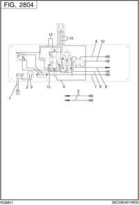 Wire Harness Diagram and Parts List for RGM51016510 RGX5100E Subaru Generator
