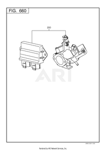 660 Cooling Diagram and Parts List for EX400D80051  Subaru Engine