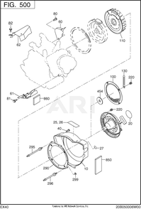 Part Location Diagram of 20B-51302-11 Subaru Blower housing cp (metal type)